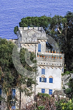 Old beautiful building in Portofino,Genoa,northern Italy