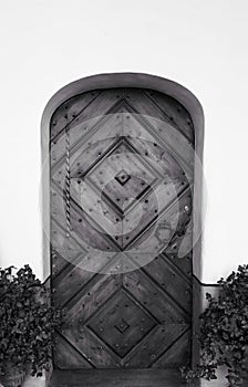 old beautiful door in gate