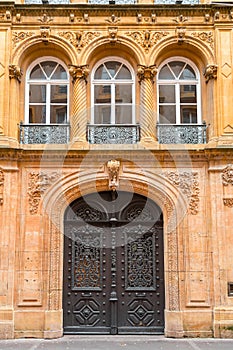 Old and beautiful ornate French door