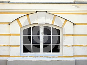 Old beautiful Rundale palace building window , Latvia