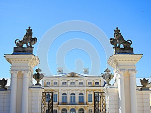 Old beautiful Rundale palace , Latvia