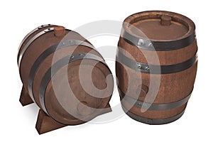 Old beer barrels