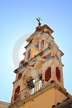 Old belfry tower in Corfu photo