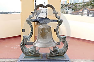 Old Bell on Bow of SS Great Britain Ship