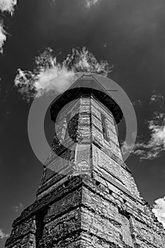 The old bell tower of the church