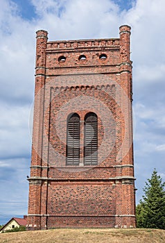 Old bell tower in Lubasz