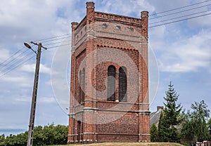 Old bell tower in Lubasz