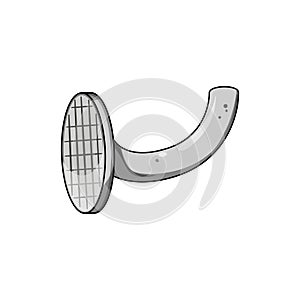 old bent nail cartoon vector illustration