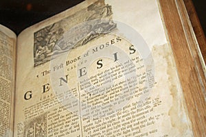 Old Bible Book Of Genesis photo