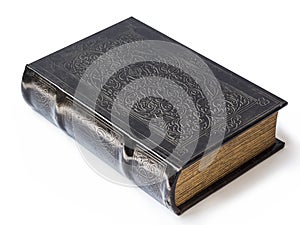 Old bible isolated on a white background