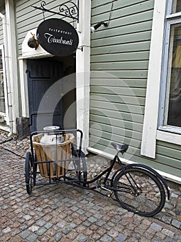Old bicycle in Porvoo