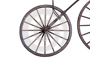 Old bicycle wheel