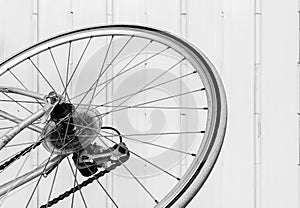 Old bicycle wheel