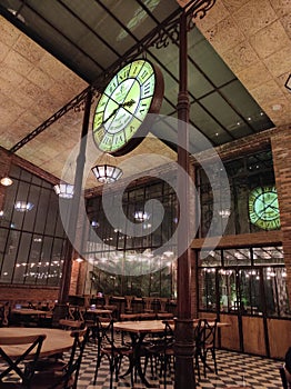 old big clock in tempo gelato photo