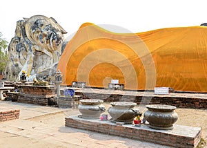 Old big statue buddha