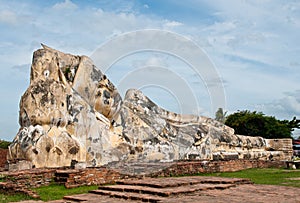 Old big statue buddha