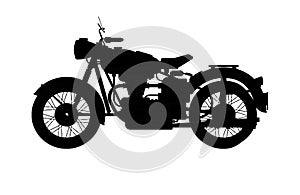 Old bike vector illustration