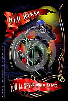 Old biker color