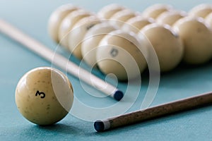 Old billiard balls