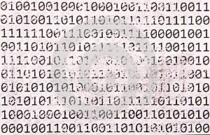 Old binary code photo