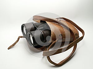Old binoculars in case