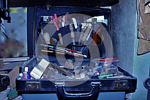 Old black box with a different old tool.