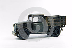 Old black car toy