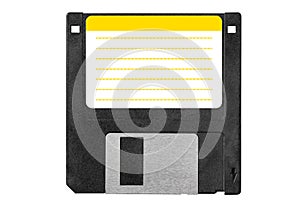 Old black diskette