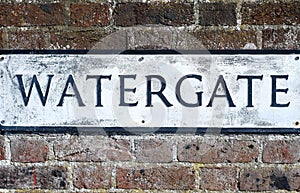 Watergate sign