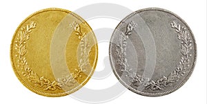 Old blank coins