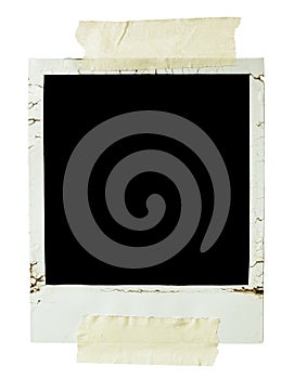 Old blank photograph