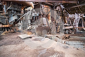 Old blast furnace workshop on Old Mining and metallurgical plant