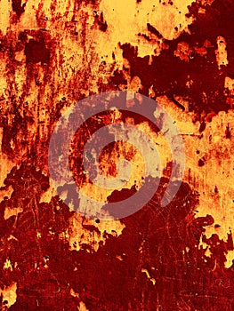 Old Red Wall Background