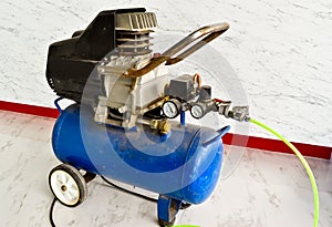 The old blue Air compressor