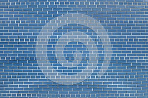 Old blue brick wall background texture