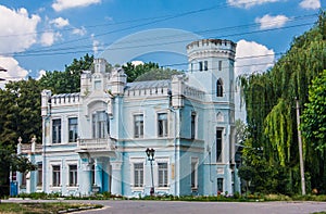 Old  blue building in Tulchyn