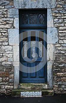 Old blue door