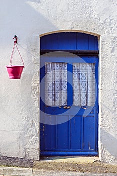 Old blue door