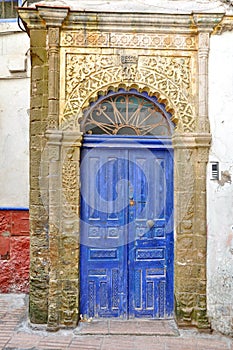 Old blue door