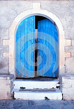 Old blue door, Crete, Greece