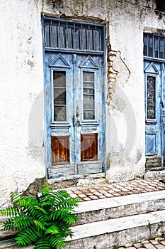 Old Blue Door, Greek Island House