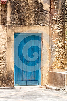 Old blue door, Prison island, Zanzibar