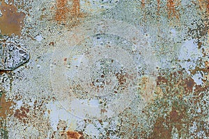 Old grunge corroded rusted metal wall texture