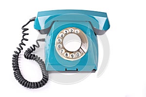 Old blue phone