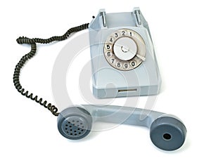 Old blue phone