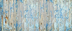 Old blue wood texture background banner