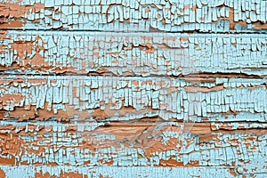 Old blue wood wall texture and background