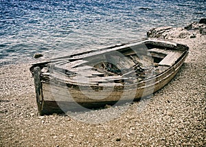 Old Boat On The Coast