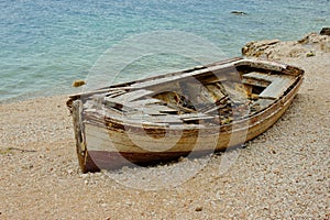 Old Boat On The Coast