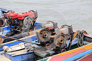 Old boat engine